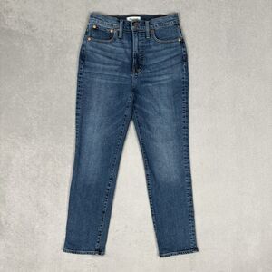 Madewell The Perfect Vintage Jean Blue Denim Jeans High Rise Size 27 28x27 EUC